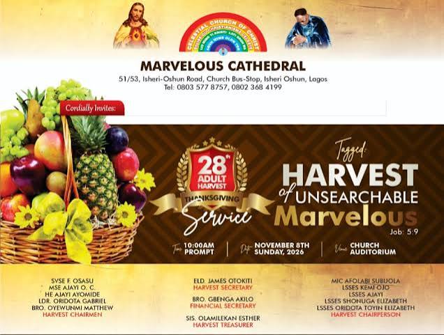Marvelous Cathedral, Isheri-Oshun, Opens a Week of Revival Ahead of Its 28th Adult Harvest